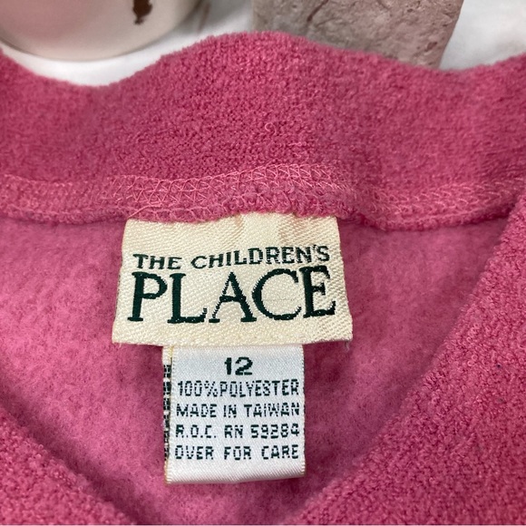 Children’s Place Sweater V-Neck Baby Pink Sz 12 - Picture 11 of 11